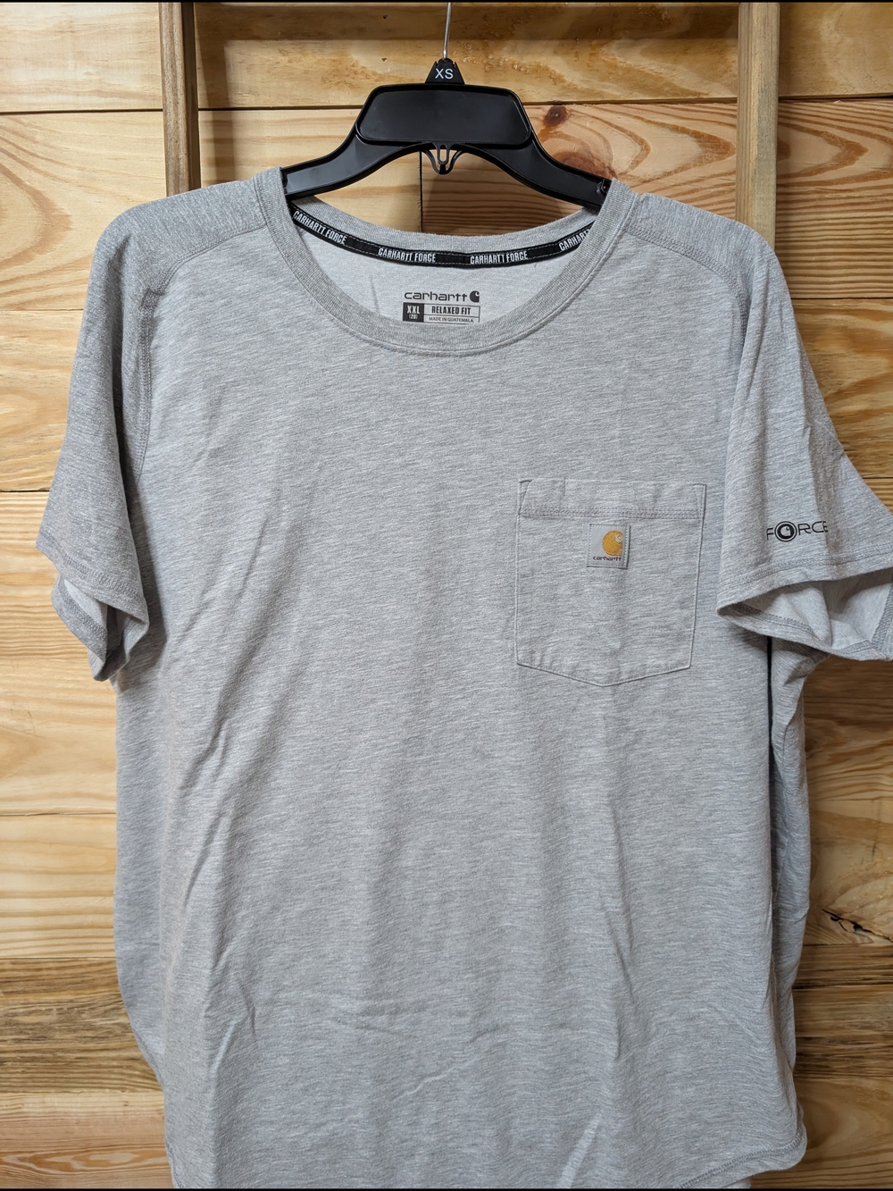 Carhartt Women's Heather Gray Pocket T-Shirt 2xl